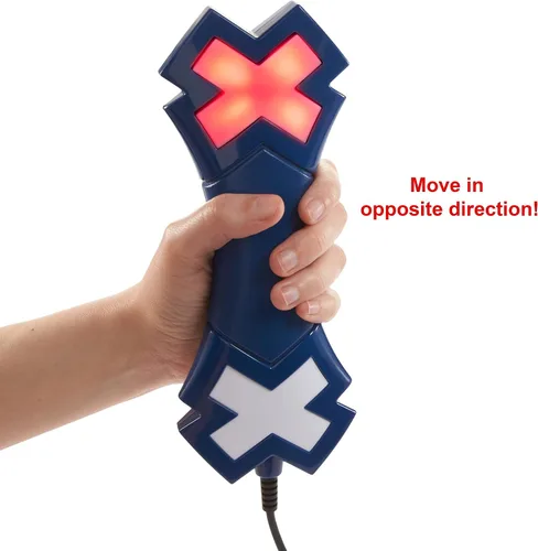Miniatura 5 de Mattel Games Juego electrónico de señales cruzadas con par de varitas de luz parlante, juega solo o con hasta 4 jugadores, mueve las varitas hacia