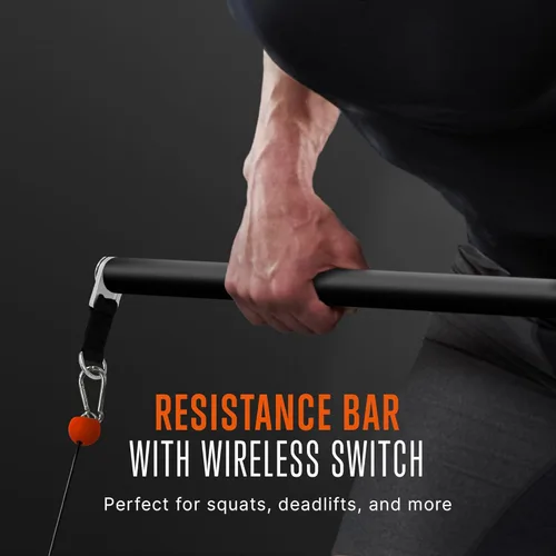 Miniatura 6 de SQUATZ Apollo Board Mini: máquina de cable inteligente de resistencia de 150 libras, entrenador funcional para entrenamientos de cuerpo completo