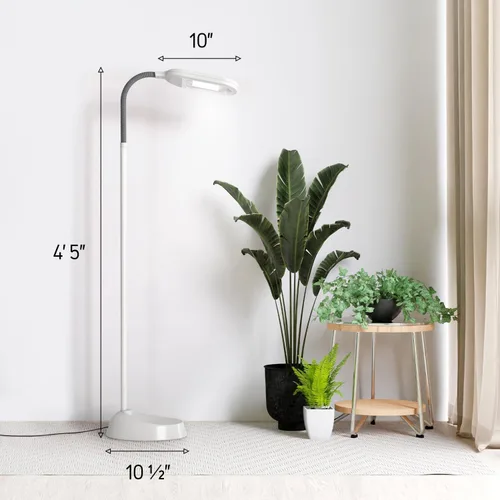 Miniatura 6 de Kenley Lámpara de Pie de Luz Natural - Luz de Artesanía de Pie para Lectura, Manualidades, Costura - Cuello de Ganso Ajustable - Lámparas de Trabajo