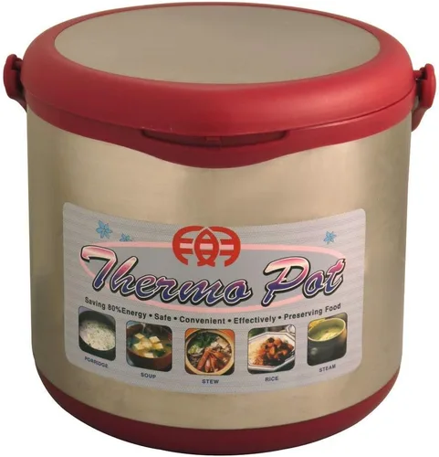 Sunpentown ST-60B - Cocina térmica de acero inoxidable de 6 litros de ahorro de energía con 2 macetas interiores de anidación Plateado