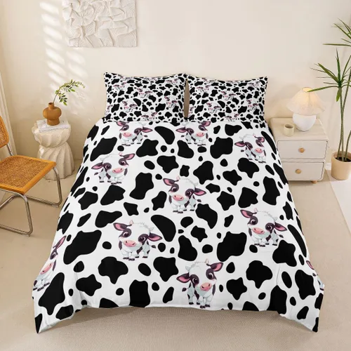 Miniatura 15 de Funda de Edredón Rosa Tamaño Queen para Niñas con Rayas Blancas, Juego de Ropa de Cama Decorativa, Funda de Edredón de Estilo Simple y Moderno