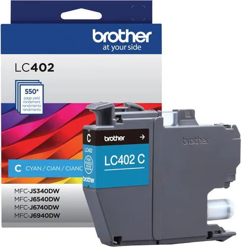 Miniatura 6 de Brother Cartucho de tinta negro de alto rendimiento LC402XLBK genuino