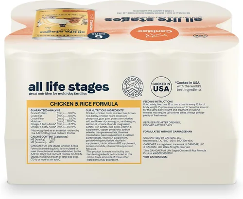 Miniatura 3 de Canidae All Life Stages - Alimento húmedo prémium para perros para todas las razas, todas las edades, receta de pollo y arroz, 13 onzas (caja de 6)