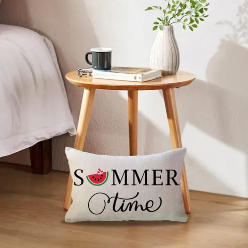 Miniatura 2 de ULOVE LOVE YOURSELF Hello Summer - Juego de 2 fundas de almohada lumbar de 12 x 20 pulgadas, fundas de almohada decorativas de verano de sandía Negro