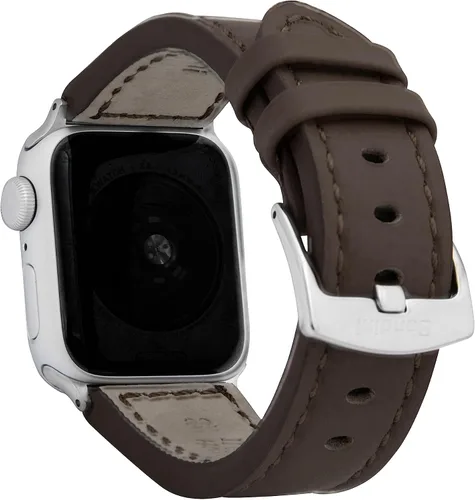 Miniatura 46 de Bandini Correa de cuero para hombre para Apple Watch de 1.732 in 1.772 in 1.654 in 1.614 in 1.575 in 1.496 in 1.929 in y Ultra, correa de iWatch