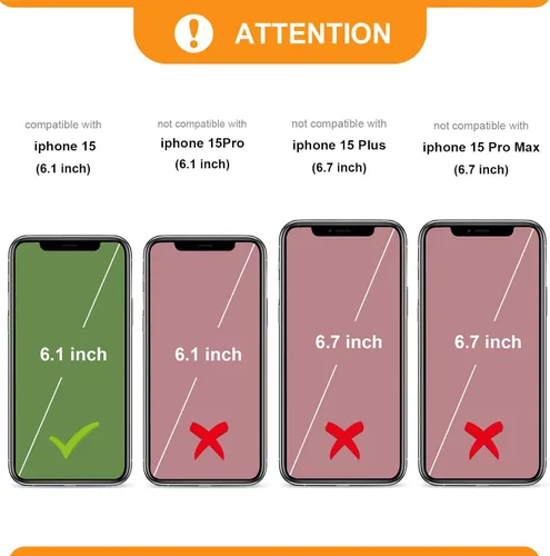Miniatura 2 de Bocasal Funda tipo cartera desmontable para iPhone 15 con bloqueo RFID, ranuras para tarjetas, soporte de cuero PU premium, soporte magnético tipo