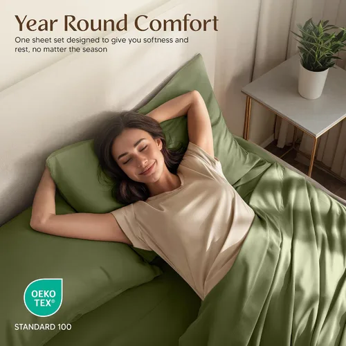Miniatura 105 de Utopia Bedding Juego de sábanas Queen – Sábanas de 4 piezas para cama tamaño Queen, microfibra suave y transpirable, incluye 1 sábana bajera, 1 Gris