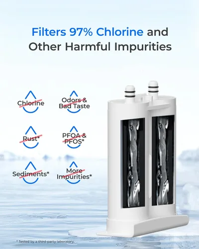 Miniatura 5 de Waterdrop Repuesto para filtro de agua para refrigerador EWF01®, FC-300, FC300, EFF-6018A, 241988703, 3 filtros (el paquete puede variar)