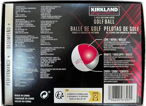 Miniatura 2 de Pelotas de golf Kirkland Signature con cubierta de uretano de 3 piezas, 12 pelotas de golf