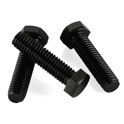 Miniatura 4 de Tornillos hexagonales de cabeza hexagonal de 1/4-20 x 1, acabado negro 18-8, rosca gruesa UNC totalmente roscada, 20