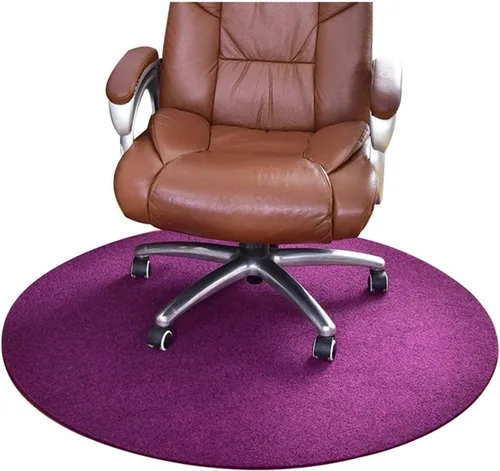 Miniatura 10 de Tapete para silla de oficina, alfombra redonda multiusos antideslizante, resistente al desgaste para suelo de azulejos, silla rodante y escritorio