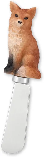 Miniatura 3 de UP Woodland Animals - Esparcidores de queso, asas de resina pintadas a mano con cuchillas de acero inoxidable para untar queso crema, mantequilla
