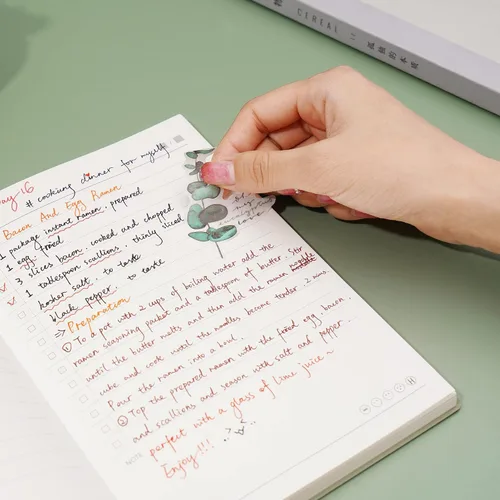 Miniatura 2 de CAGIE Cuaderno de 192 páginas de 5.3 x 7.5 pulgadas, lista de tareas pendientes de cuero, lista de verificación para planes diarios, planificador
