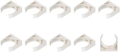 Miniatura 15 de METALLIXITY Clips de tubería de agua de PVC (1.969 in/1.97 pulgadas), 20 unidades, abrazaderas de plástico en forma de U, para manguera de tubería