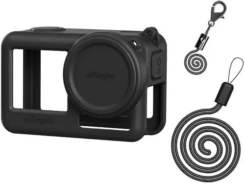 Miniatura 2 de Coyktonty Funda de silicona para DJI Action 4/Action 3, accesorios de funda protectora para OSMO Action 4 3, funda de silicona/correa a prueba