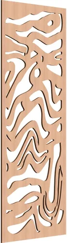Miniatura 127 de 9 3/8"W x 24 3/8"H x 1/4"T Northfield Decorativos Paneles de Pared de Madera Calado, Abedul