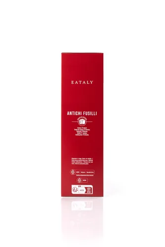 Miniatura 3 de Eataly Fideos de Pasta Italiana Antichi Fusilli - Caja de 500g (17 oz.) - Sémola de Trigo Duro Auténtica - Hecho en Italia - Fideos Secos