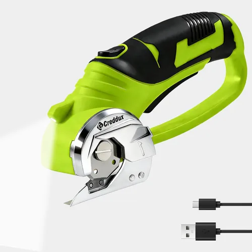 Miniatura 13 de Tijeras eléctricas inalámbricas, herramienta de corte de cartón de 4.2 V para alfombras de cartón, paquetes de cuero, plástico, con batería