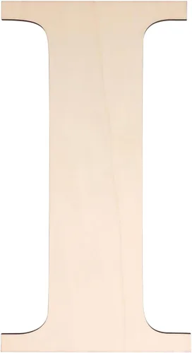 Letra de madera de 12 pulgadas, letras de madera para decoración de pared, letras de madera en blanco sin terminar de 1/5 pulgadas para decoración
