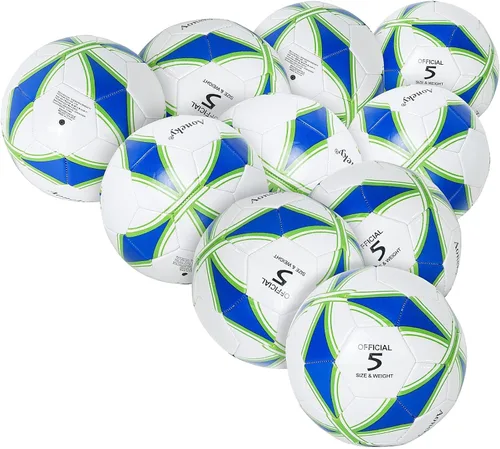 Miniatura 17 de Aoneky Balón de fútbol con bomba 1 paquete con 1 bomba - Blanco/Negro