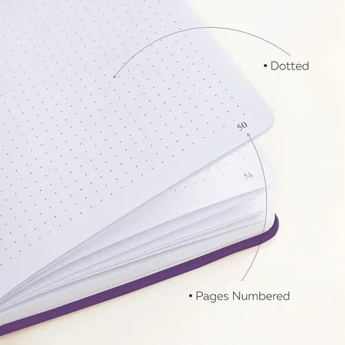 Miniatura 4 de Clever Fox Cuaderno con puntos, diario con páginas numeradas A5 5 x 8.25 pulgadas