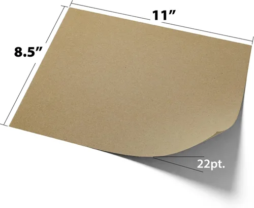 Miniatura 4 de Hojas de aglomerado de 8.5 x 11 pulgadas, 100 hojas de tablero de virutas de 22 puntos para manualidades y respaldos, gran alternativa a tableros