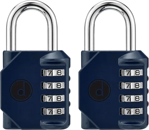 Miniatura 7 de Candado: cerradura de 4 dígitos de combinación para lockers de gimnasios, deportes, escuelas & empleados, aire libre, vallas y almacenamientos. Todo