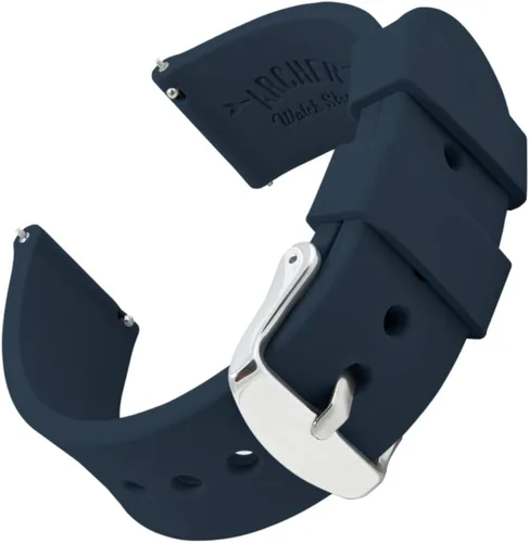 Archer Watch Straps - Correas de repuesto para reloj de liberación rápida correas de silicona y caucho blando varios colores