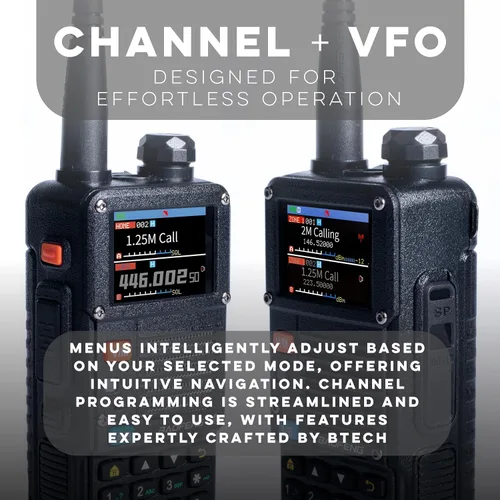 Miniatura 5 de BAOFENG BF-F8HP PRO 10 W Radio de Banda Triple Bidireccional – UV-5R 7ª Generación, 1000 Canales, GPS y Clima NOAA, Escáner de Aviación/VHF/UHF/1.25