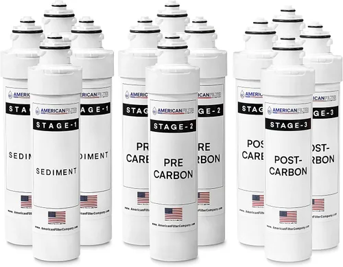 Miniatura 4 de American Filter Company Filtros de agua de 4 etapas AFC-B3-CMBPK, compatibles con Brio NFMPP5M, NFMGAC, NFMUF, NFMCTO5MS3, NFMCTO5MS2 y Moderna UV