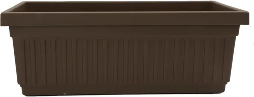 Miniatura 21 de The HC Companies Macetero veneciano de 18 pulgadas con tapón de drenaje, macetas de plástico ligero resistente a los rayos UV para interiores y Negro