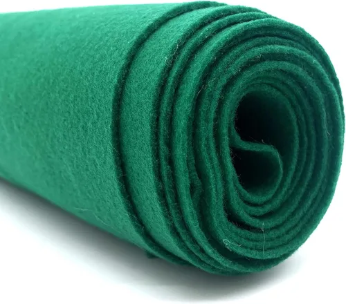 Miniatura 18 de Ice Fabrics - Tela de fieltro para manualidades por yarda - 72 pulgadas de ancho y 1.6 mm de grosor, fieltro acrílico verde manzana suave y duradero