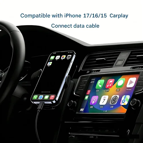 Miniatura 7 de Cable de carga corto USB A a USB C de 1.5 pies, cable de carga Carplay para iPhone 17/16/15, iPhone 17E/16E, 15/16/17 Pro Max 15 16 Plus, iPad 10ª