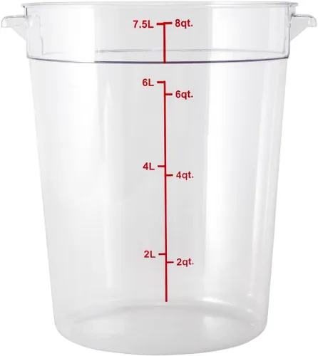 Miniatura 7 de Restaurantware Met Lux - Contenedor de almacenamiento de alimentos de 8 cuartos de galón, 1 recipiente redondo de almacenamiento comercial, tapa se