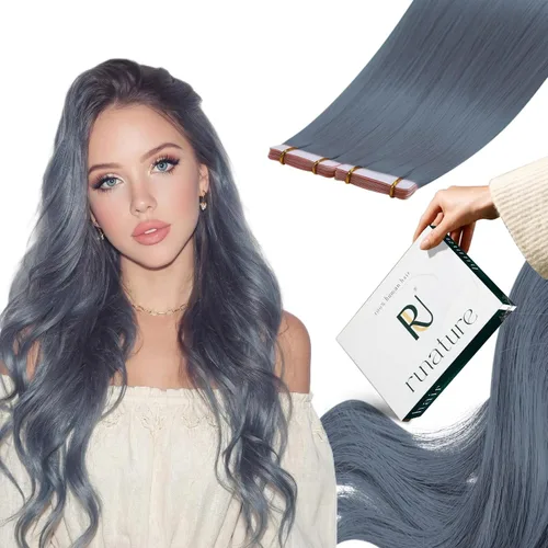 Miniatura 11 de RUNATURE Extensiones de cabello humano con punta en I Tip de 18 pulgadas, extensiones de cabello natural Remy para mujer, extensiones de cabello