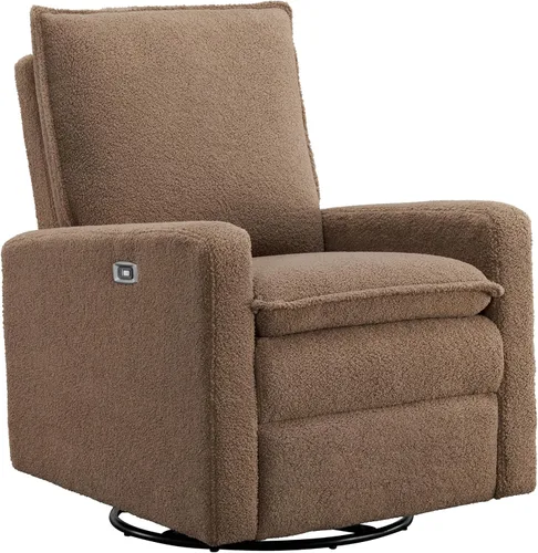 Miniatura 12 de Oxford Baby Uptown Power Sillón Reclinable/Mecedora, Pana, Gris Ceniza