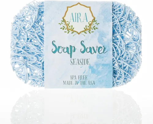 Miniatura 20 de Aira Jabonera - Plato para Jabón y Accesorio de Soporte de Jabón - Portajabones sin BPA para Ducha y Baño - Fabricado en EE. UU. - Drena el Agua