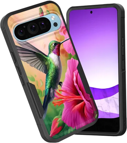 Miniatura 52 de Funda para Pixel 6A, funda híbrida de doble capa resistente a prueba de golpes de policarbonato duro de silicona suave TPU para Google Pixel 6A