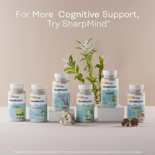 Miniatura 6 de SOLARAY Extracto de Ginkgo Biloba con Gotu Kola - Cápsulas de Ginko Biloba para apoyo a la salud cerebral, vegano, verificado en laboratorio, 60