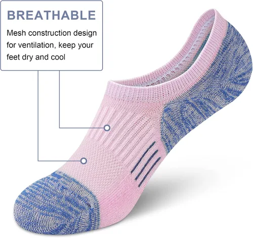 Miniatura 2 de Calcetines deportivos para mujer, calcetines de corte bajo para el tobillo, 5-6 pares