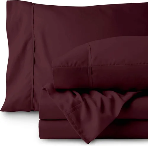 Miniatura 10 de RRlinen Juego de sábanas de tamaño individual, sábanas de lujo para hotel, extrasuaves, bolsillos de 26 pulgadas de profundidad, fácil ajuste