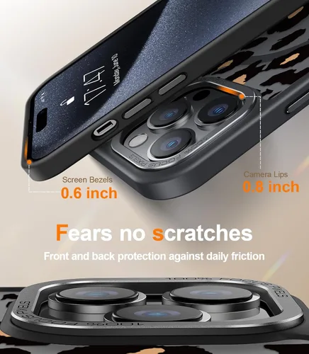 Miniatura 305 de Goodon para iPhone 15 Pro Max con protector de pantalla de privacidad, compatible con Magsafe, funda translúcida mate a prueba de golpes - Linda