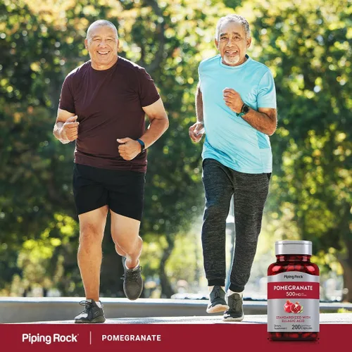 Miniatura 6 de Piping Rock Cápsulas de extracto de granada 500 mg 200 unidades Fórmula estandarizada con ácido elágico Suplemento sin OMG y sin gluten