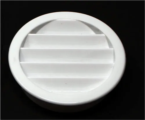 Miniatura 3 de 2.5 "rejilla redonda de plástico Soffit rejilla de ventilación de aire para reptiles cubierta (6, blanco)