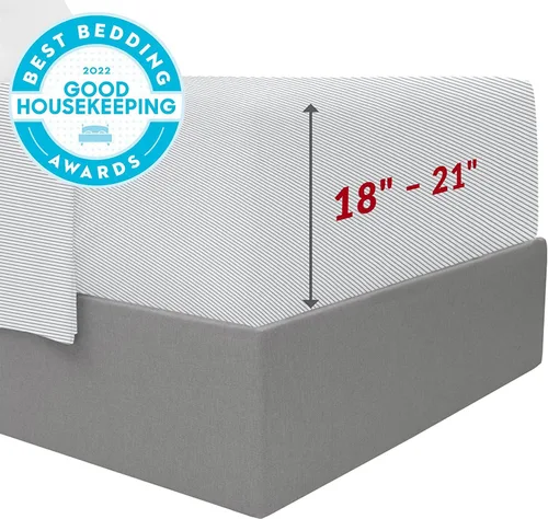 Miniatura 2 de Mellanni Sábanas extra profundas King – 4 piezas de ropa de cama de la colección icónica – Lujo de hotel, ultrasuaves, sábanas refrescantes – 3394