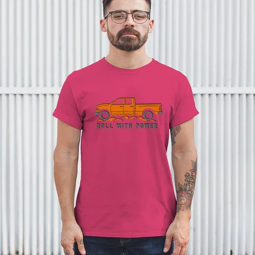 Miniatura 178 de Tee Hunt Camisetas gráficas y camisetas sin mangas para hombre Roll with Power Pickup Truck