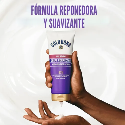 Miniatura 6 de Set de loción Gold Bond Age Renew Día y Noche para cuerpo y rostro, loción Gold Bond Crepe Corrector, visiblemente reafirma la piel y loción Gold