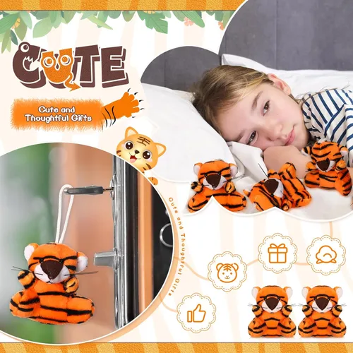Miniatura 3 de Blueweenly 100 piezas de juguetes de peluche de animales pequeños de peluche a granel, mini llaveros suaves y lindos peluches pequeños, regalos a