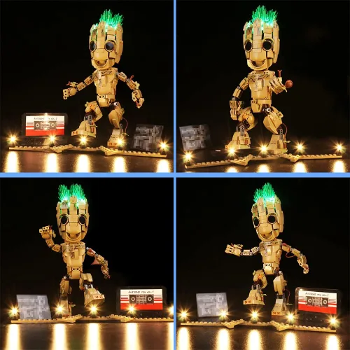 Miniatura 4 de VONADO Kit de luces LED versión musical DIY luces de decoración compatibles con Lego 76217 (sin modelo Lego)