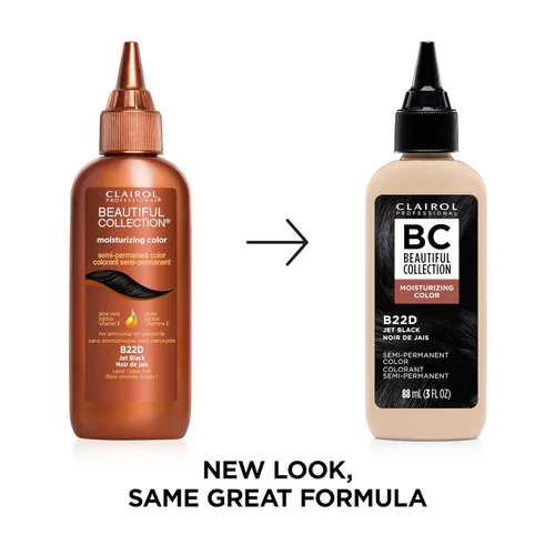 Miniatura 2 de Clairol Professional Beautiful Collection Semi-Permanent Hair Color with Zero Damage for All Hair Textures Packaging May Vary Negro azabache 22D